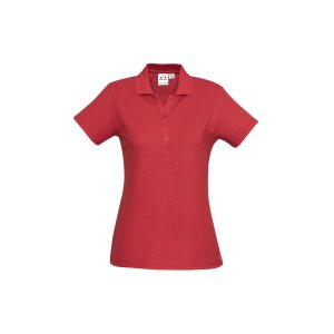 POLO LADIES RED 10 P400LS CREW