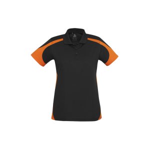 POLO MENS BLK/ORA M P401MS TALON