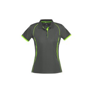 POLO LADIES GREY/FL LIME 10 P405LS RAZOR