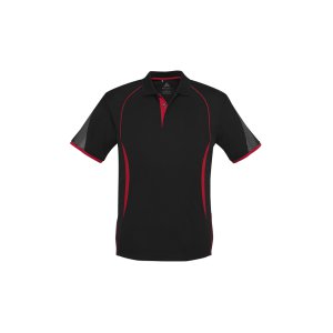POLO MENS BLK/RED 2XL P405MS RAZOR