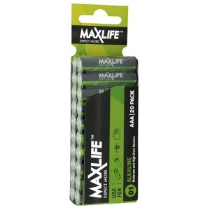 BATTERY AAA ALKALINE  (PER BATTERY) BATAAA-A MAXLIFE