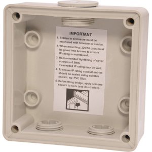 BACK BOX 1G  SHALLOW GREY ISOBBS1G