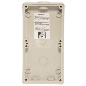 BACK BOX 2G SHALLOW GREY ISOBBS2G