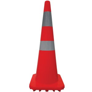CONE 900MM WIDE BODY 2 BANDS REFL RTL