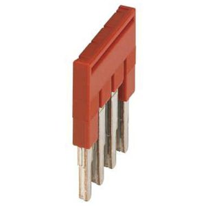 PLUG-IN BRIDGE 4PTS FOR 2.5MM TERMINAL RED
