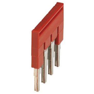 (I) PLUG-IN BRIDGE 4PTS FOR 4MM TERMINAL RED