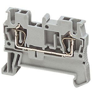 SPRING TERMINAL FEED THROUGH 2PTS 2.5MM 24A 1X1