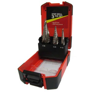 DRILL STEP SPIRAL FLUTE BLU-MOL 3PCE SET