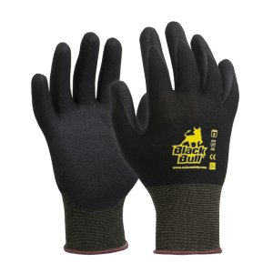 GLOVE POLYAMIDE SPANDEX H/DUTY 8 E450 BLACK BULL
