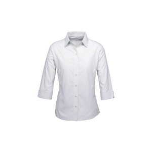SHIRT LADIES 3/4 SILV/GRY 22 S29521 AMBASSADOR