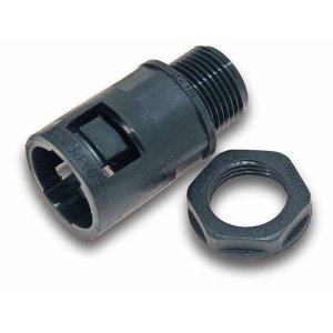STRAIGHT FIXED FITTING 21MM M20 THREAD IP66 ADAPTAFLEX PA