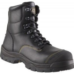 BOOT LACE UP ZIP-SIDED BC BLK 11 55-245Z OLIVER