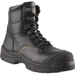 BOOT LACE UP ZIP-SIDED BC BLK 13 55-245Z OLIVER