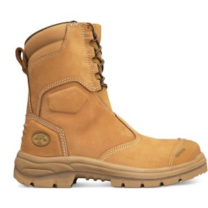 BOOT HIGH LEG LACE UP ZIP-SIDED BC WHEAT 7 OLIVER