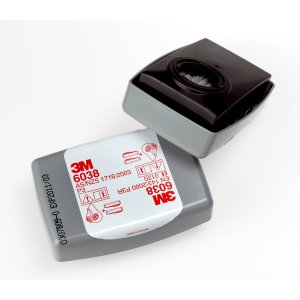 6038 P2/P3 PARTICULATE FILTER NUISANCE LVL OV/AG PAIR 3M