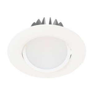 DOWNLIGHT LED DIM TILT & DRIVER 9W 3000K IC-F IP44 WHT