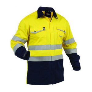 SHIRT D/N YLW/NVY XL 21217 INHERATEX ARCGUARD