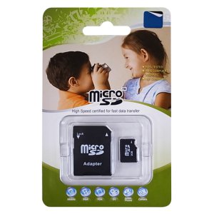16GB MICRO SD HIGH SPEED CERTIFIED FLASH CARD W/ADAPTOR