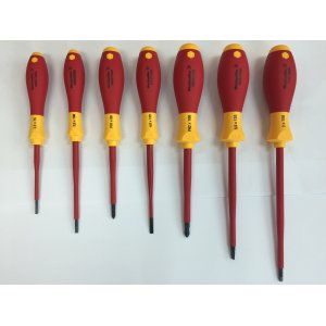(I) SCREWDRIVER WIHA SET 7PCS INS INCLUDES NO 2 SQ DRIVE