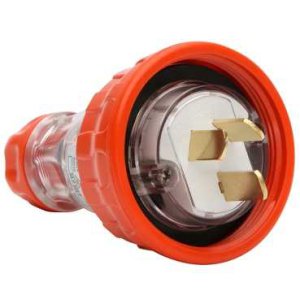 PLUG STRAIGHT 20A 3 PIN FLAT 250V 1PH IP66 56P320FOR