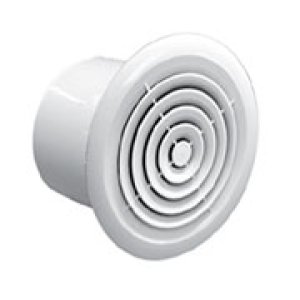 GRILLE CEILING CIRCULAR MANROSE 100MM WHITE