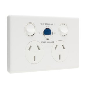 POWERPOINT E-DED 10A DBL ELECTRESAFE PA 30MA WHT ED777EL30WE