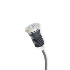 LIGHT GROUND LED RND 3W 700MA & 1M CABLE IP68 316SS WW