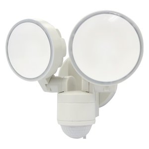 SPOTLIGHT PIR SENSOR LED MAX 1200LM 2X8W IP44 WHT LHT0270