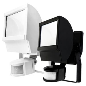 FLOODLIGHT LED REFLECT PIR 500LM 12W IP55 BLACK LHT0277