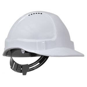 HARD HAT TUFF NUT SHORT PEAK 6PT HARNESS WHT TN1