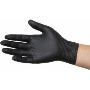 GLOVE NITRILE CHEM RESISTANT BLK L 63086 GRIZZLY 100PK