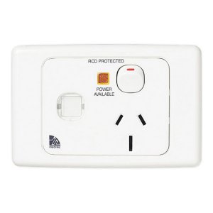 (I) SOCKET SW 1G NEON RCD LBL CIRC ID 15A WHT ML2015/15I-WE