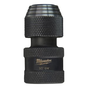 SOCKET ADAPTER POWER BIT 1/2IN SQ TO 1/4IN HEX SHOCKWAVE