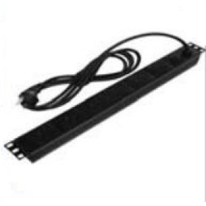 HORIZ POWER RAIL-6X10A OUTLET 10A PLUG