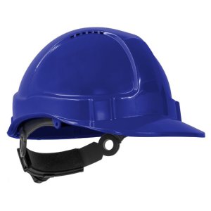 HARD HAT TUFF NUT SHORT PEAK VENTED 6PT RATCHET BLUE