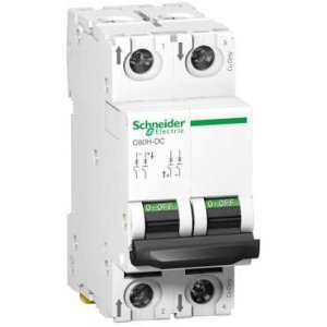 MCB C60H-DC 2P 32A 6KA @ 250/500V C CURVE ACTI9 A9N61535