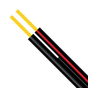 CABLE SPEAKER 2C 0.50MM F8 BLK/RED 100M MSECSPK216020100BR