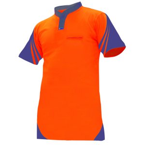 POLO DAY ONLY LW ORA/NVY M 231011 COTTON-BACKED