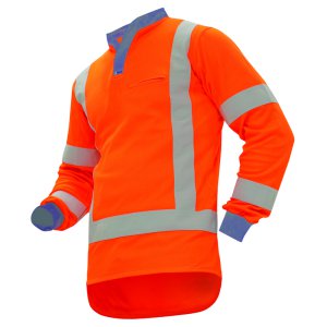 POLO L/S LW TTMC-W17 ORA L 24301 COTTON-BACKED