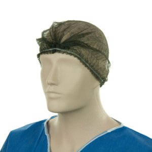 NET HAIR BASTION CLIP HAT BLK 53CM (21 INCH) UNI-PAK