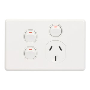 (I) SOCKET SW SING & 2X REMOV EXTRA SW C2015XX-WE WHITE