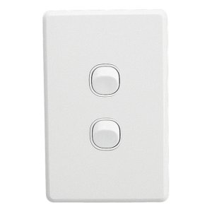 (I) SWITCH 2G VERT FLUSH C2032VA-WE WHITE