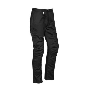 PANTS MENS CARGO BLK 87 ZP504 RUGGED