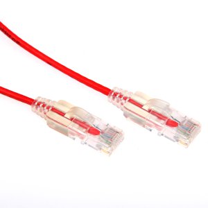 PATCH LEAD RED 0.5M CAT6A UTP ULTRA-SLIM COMPONENT LEVEL