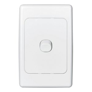 (I) SWITCH FLUSH 1G VERT 10A 250V 2031VA-WE WHITE