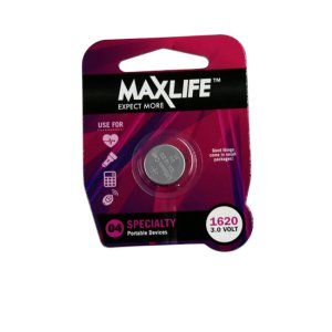 BATTERY CR1620 LITHIUM BUTTON CELL SINGLE BAT1620 MAXLIFE