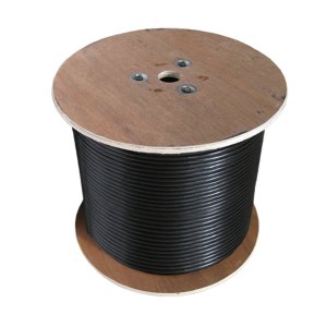 GEL FILLED OUTDOOR CABLE 305M CAT5E BLACK SOLID, 350MHZ, 24