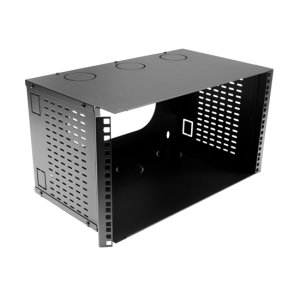 WALL MOUNT BRACKET FULLY ENCLOSED HINGED 6U 300MM DEEP 19.