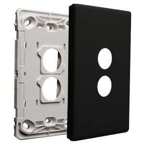 GRID & COVERPLATE ONLY E-DED 2G BLACK ED770/2GPLBL