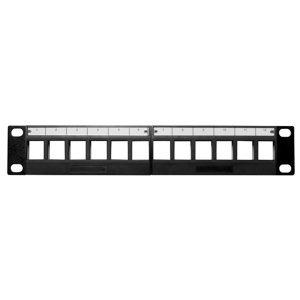 PATCH PANEL 10INCH KEYSTONE 12 PORT UNLOADED